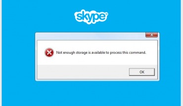 Skype FIX: Not enough storage is available to process this command