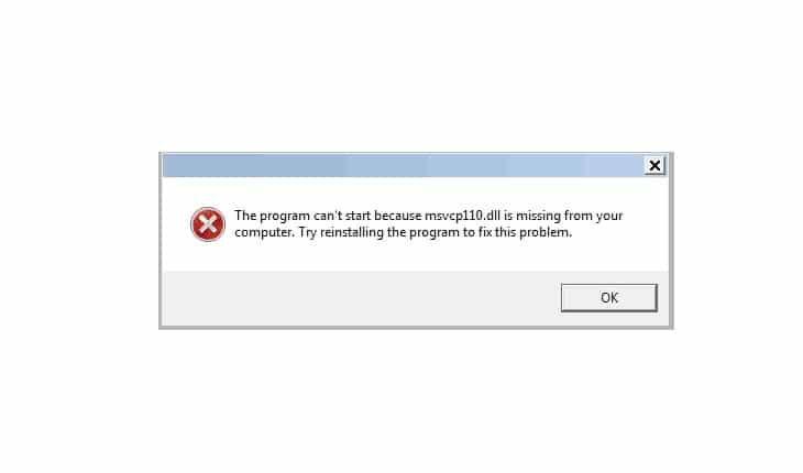 MSVCP110.dll missing